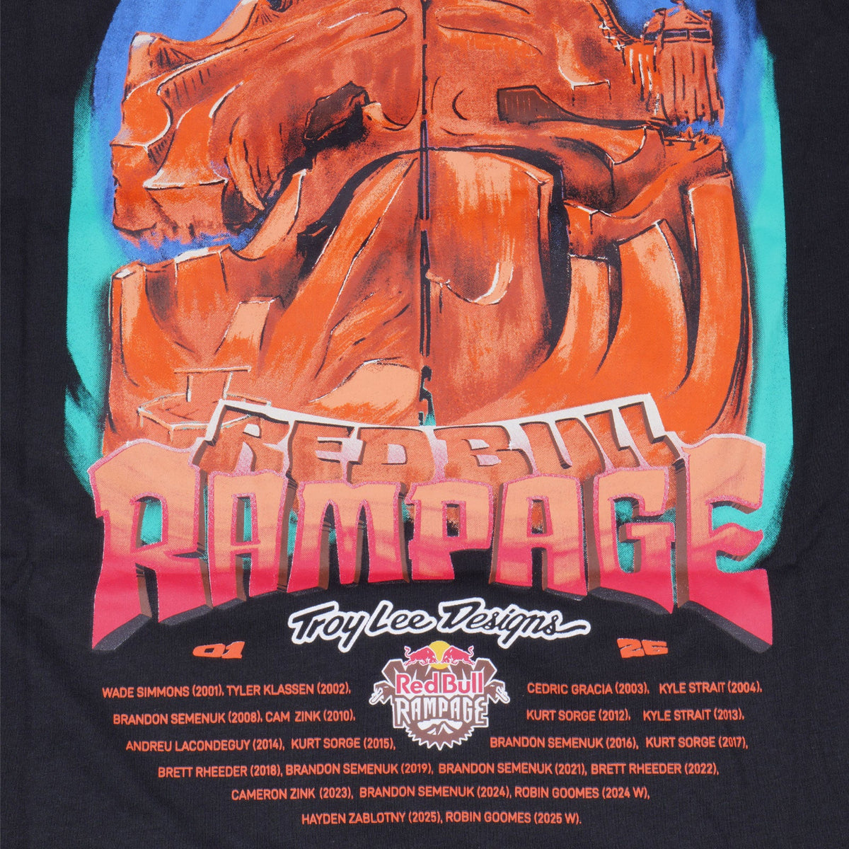 Long Sleeve Tee Troy Lee Designs X Red Bull Rampage Dreamland Black