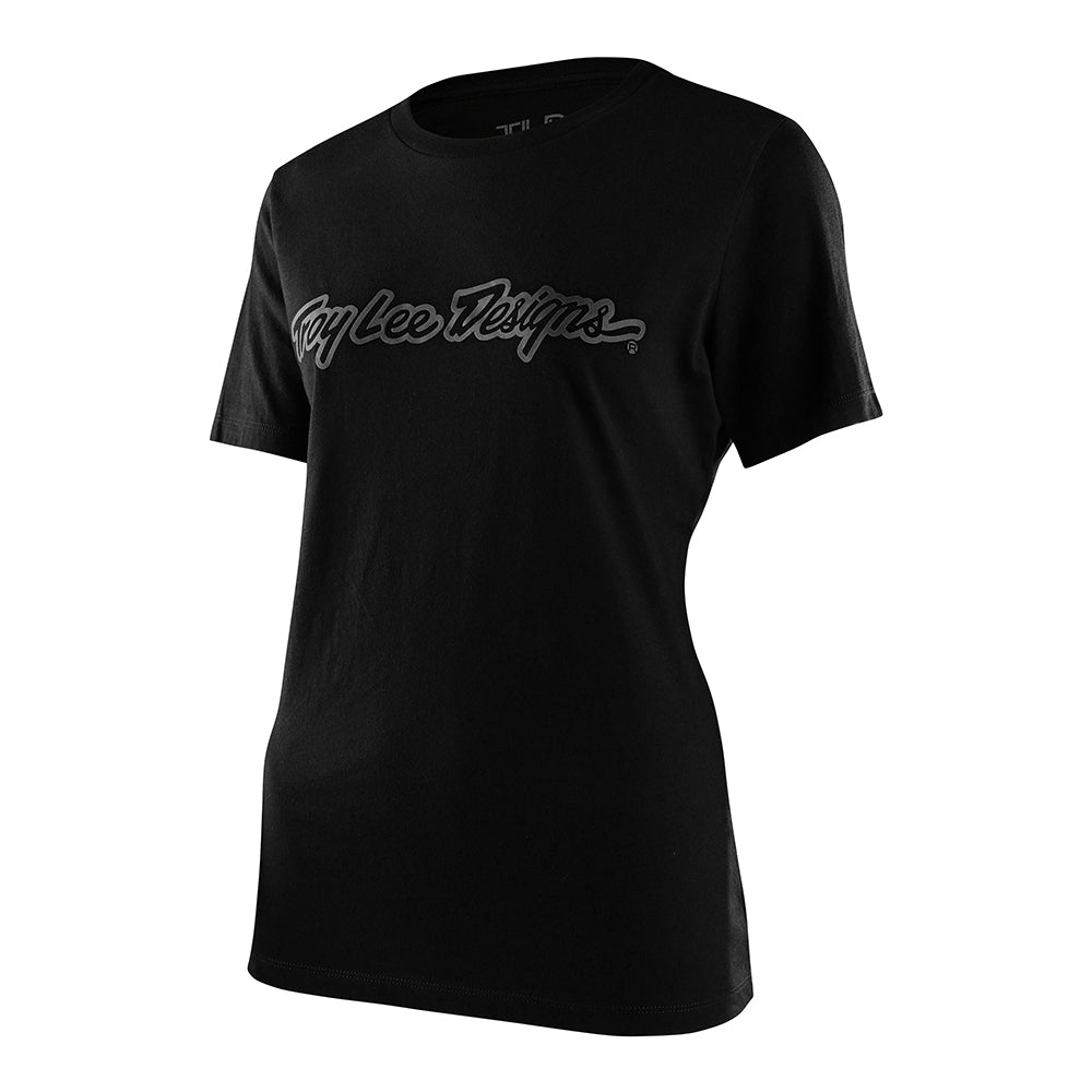 Wmns Kurzarm Tee Signature Schwarz