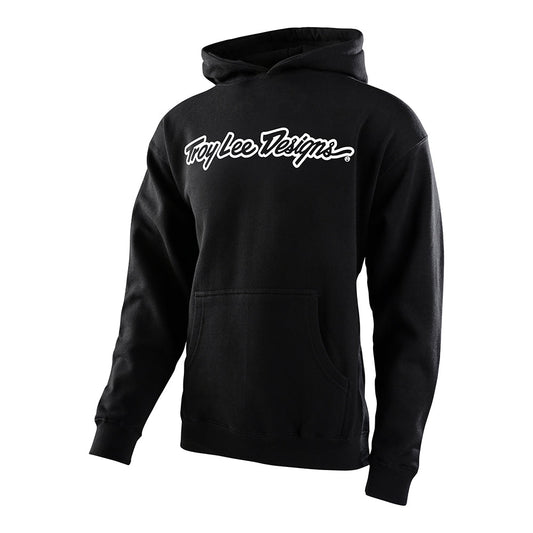 Kinder Pullover Hoodie Signature Schwarz/Weiß
