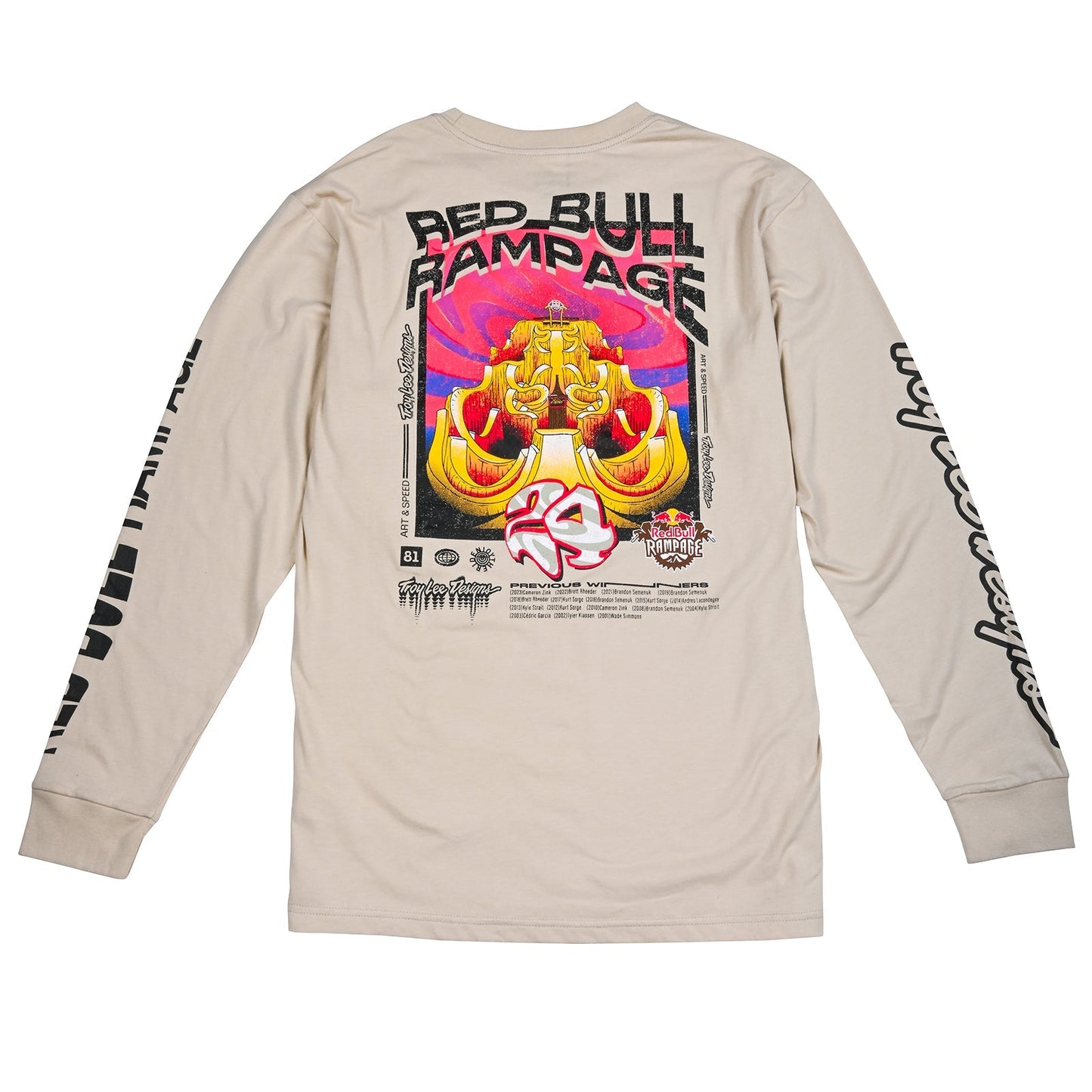 Long Sleeve Tee Troy Lee Designs X Redbull Rampage Altered Reality Cement