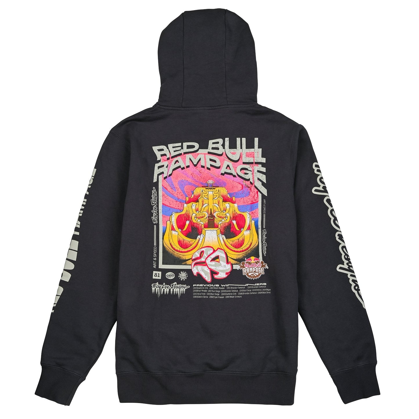 TLD Pullover Hoodie Troy Lee Designs X Redbull Rampage Altered Reality Coal