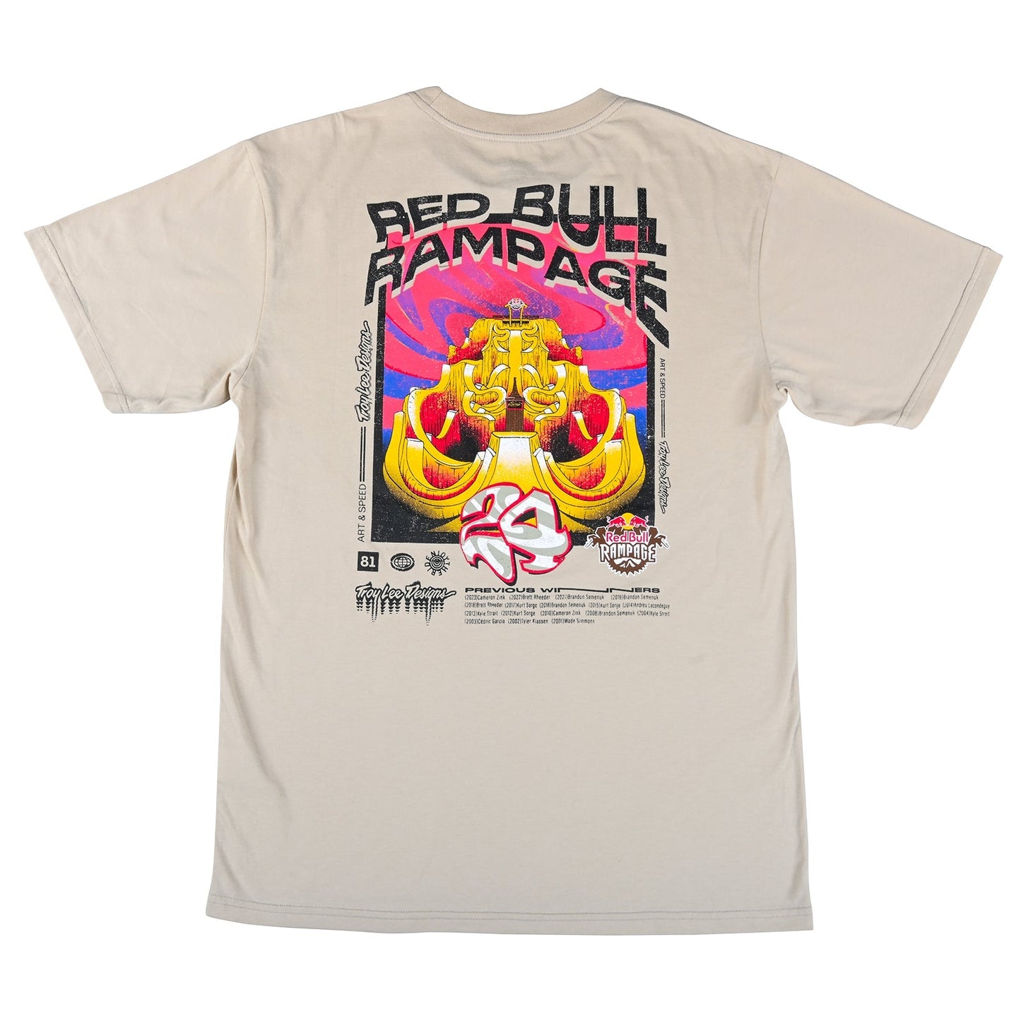 Short Sleeve Tee Troy Lee Designs X Redbull Rampage Altered Reality Cement