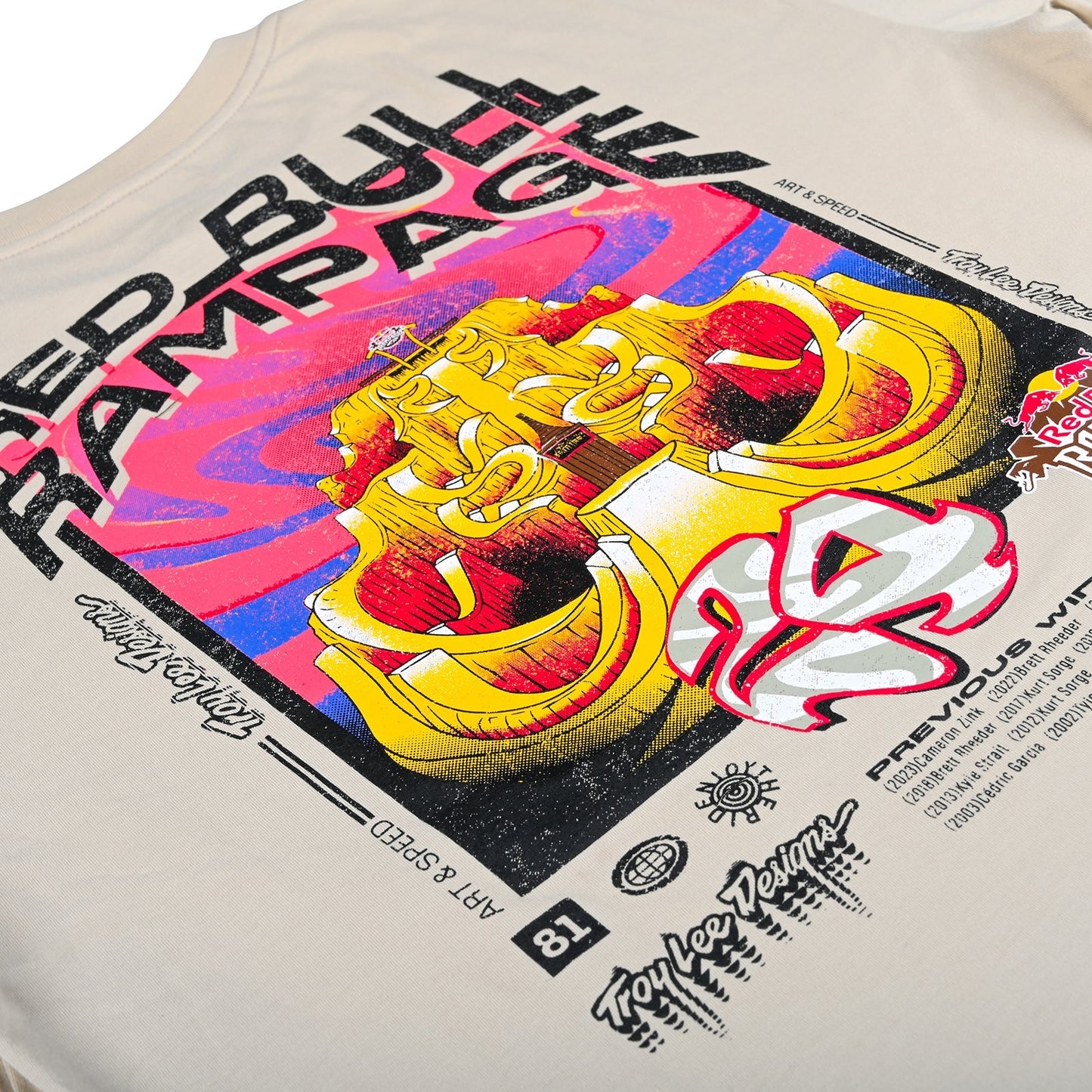 Short Sleeve Tee Troy Lee Designs X Redbull Rampage Altered Reality Cement