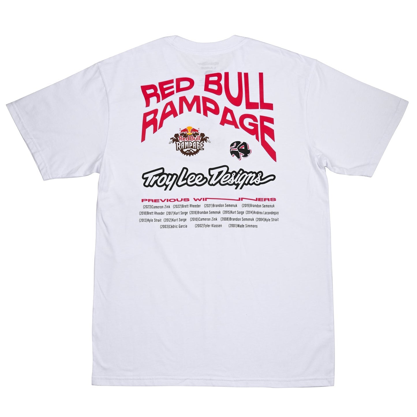 TLD Short Sleeve Tee Troy Lee Designs X Redbull Rampage Mind Melt White