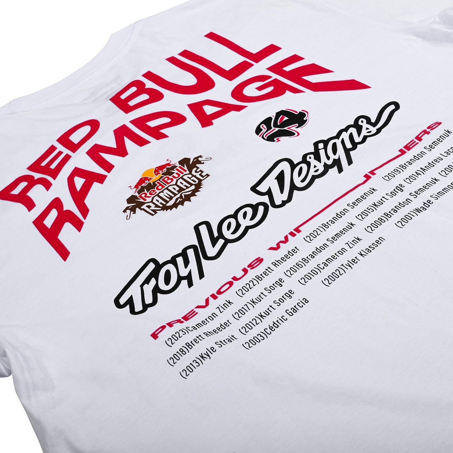 TLD Short Sleeve Tee Troy Lee Designs X Redbull Rampage Mind Melt White