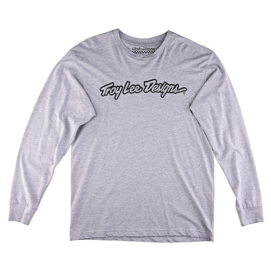 TLD Long Sleeve Tee Signature Heather Grey Heather Grey