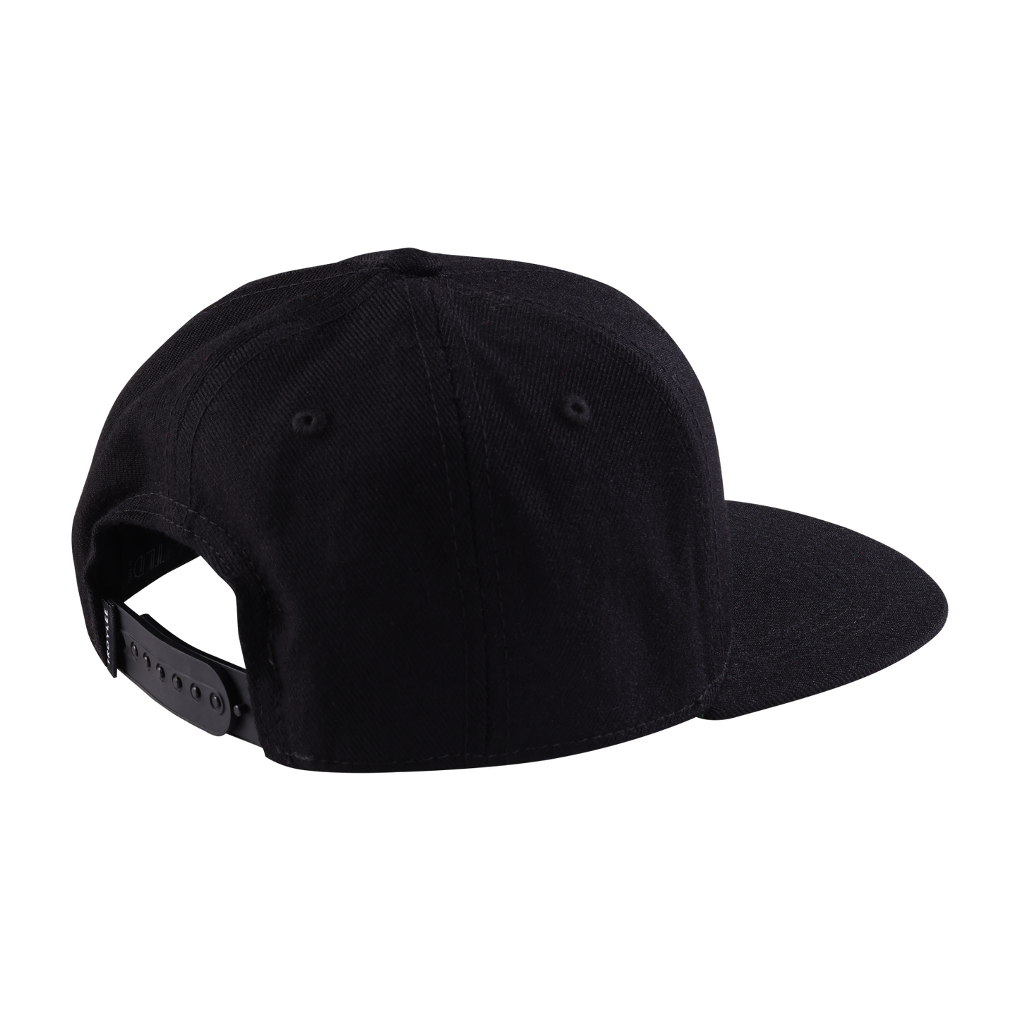 Youth Flat Bill Snapback Cropped Badge Black