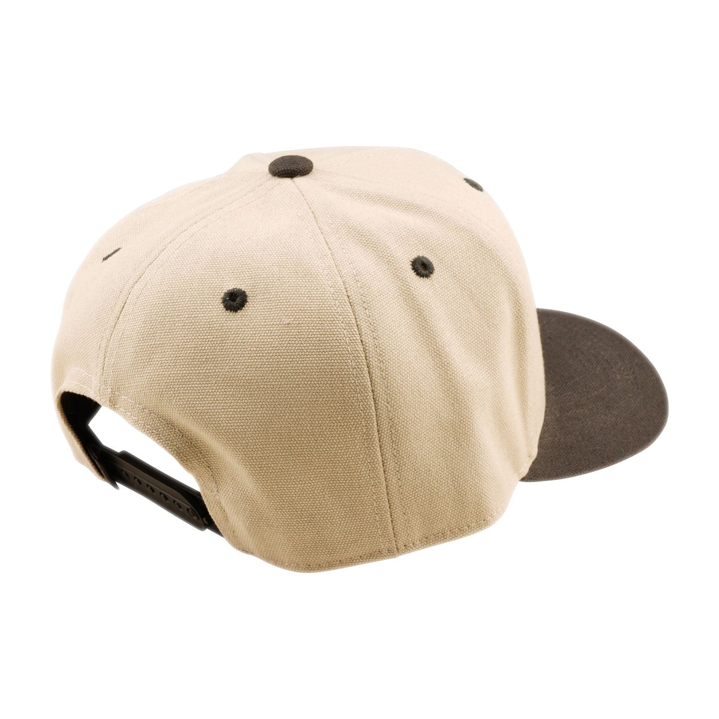 Curved Snapback Hat Imprint Pumice / Black
