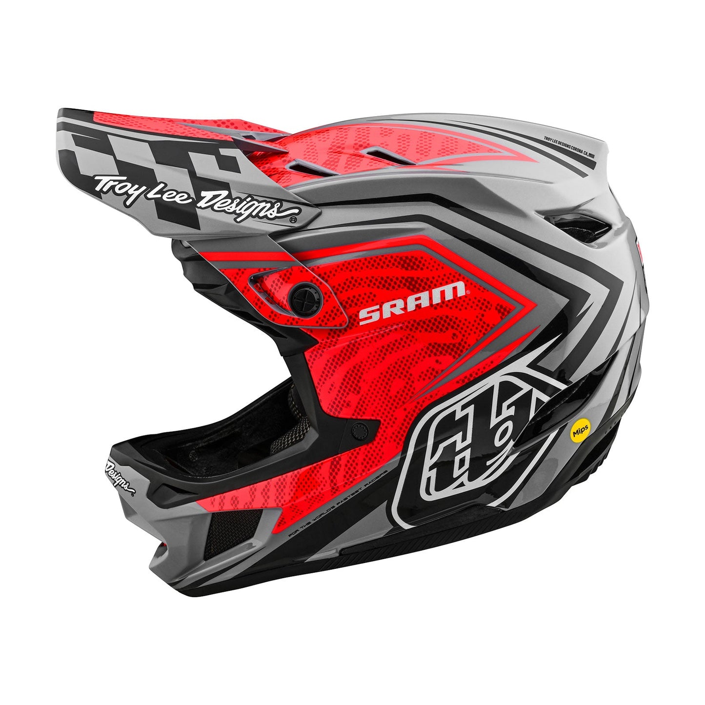 Casque D4 Carbon avec MIPS SRAM Rouge / Noir
