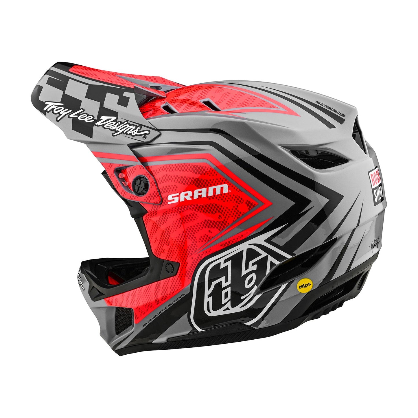 Casque D4 Carbon avec MIPS SRAM Rouge / Noir
