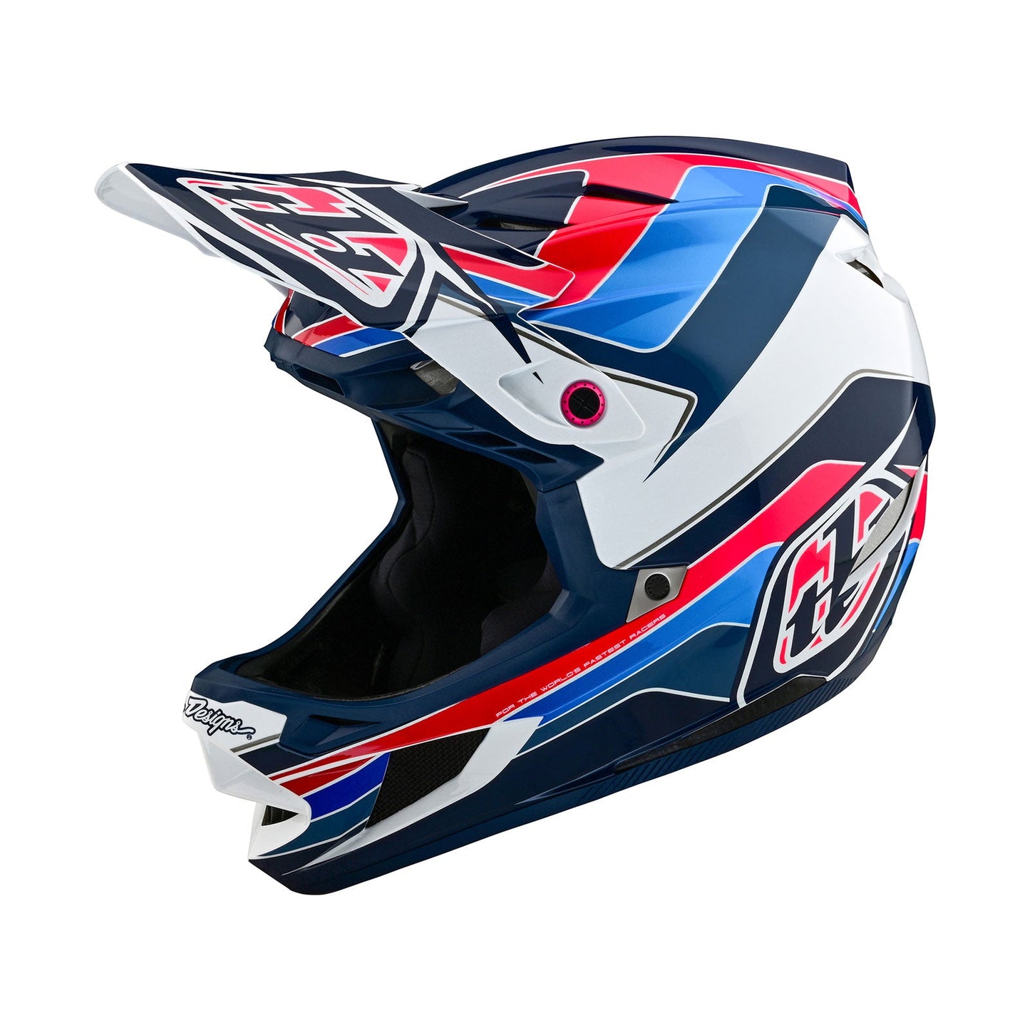 D4 Polyacrylite Helm mit MIPS Block Blau/Weiß