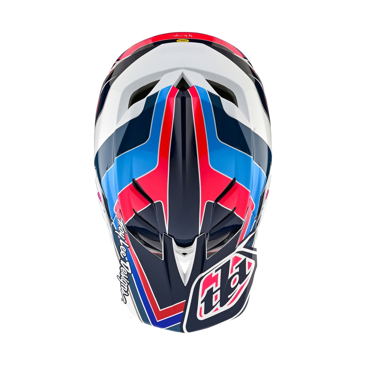 D4 Polyacrylite Helm mit MIPS Block Blau/Weiß