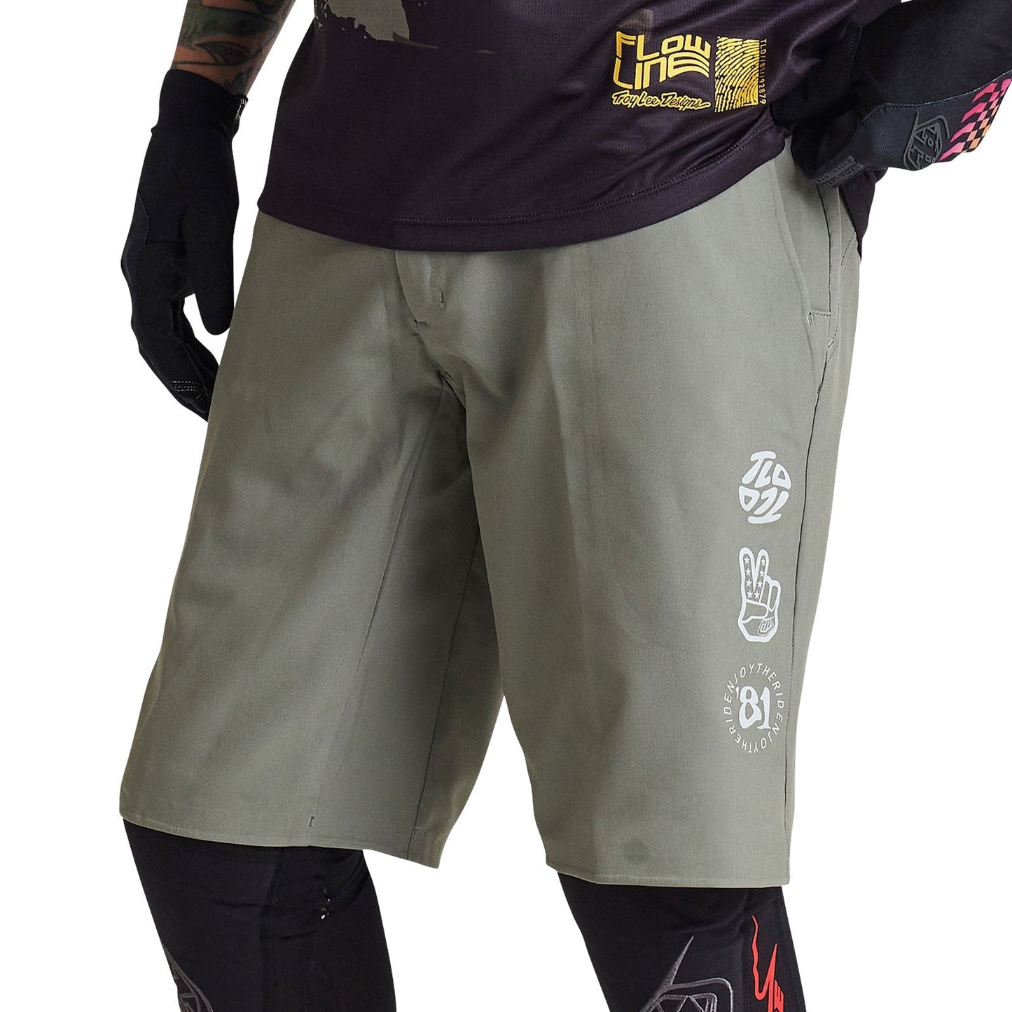 Troy Lee Flowline Superlyte Short Mono Olive