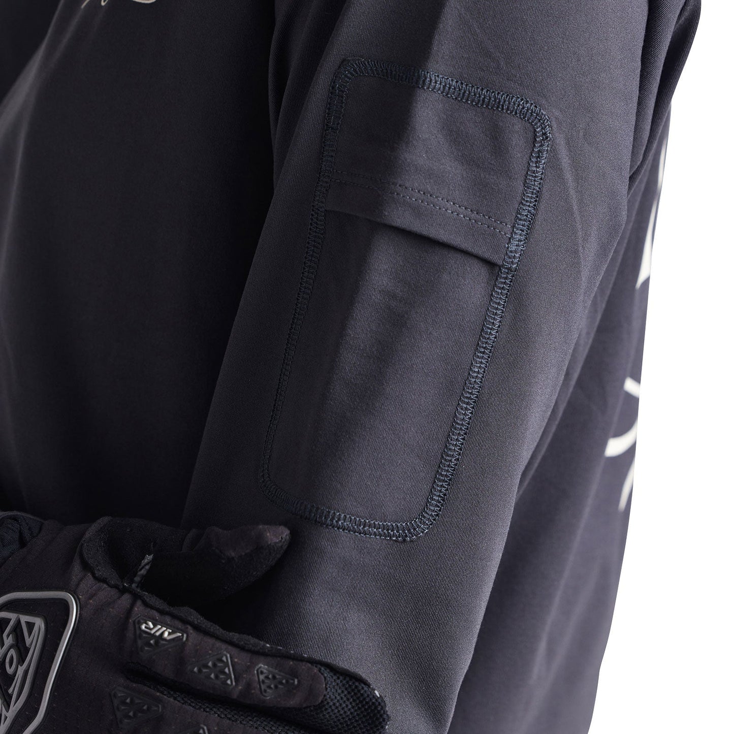 Troy Lee Ruckus Long Sleeve Ride Tee Bolts Carbon