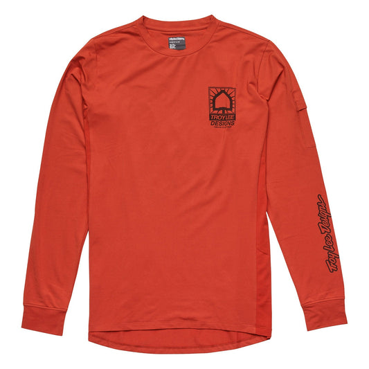 Troy Lee Ruckus Long Sleeve Ride Tee Create to Destroy Brick