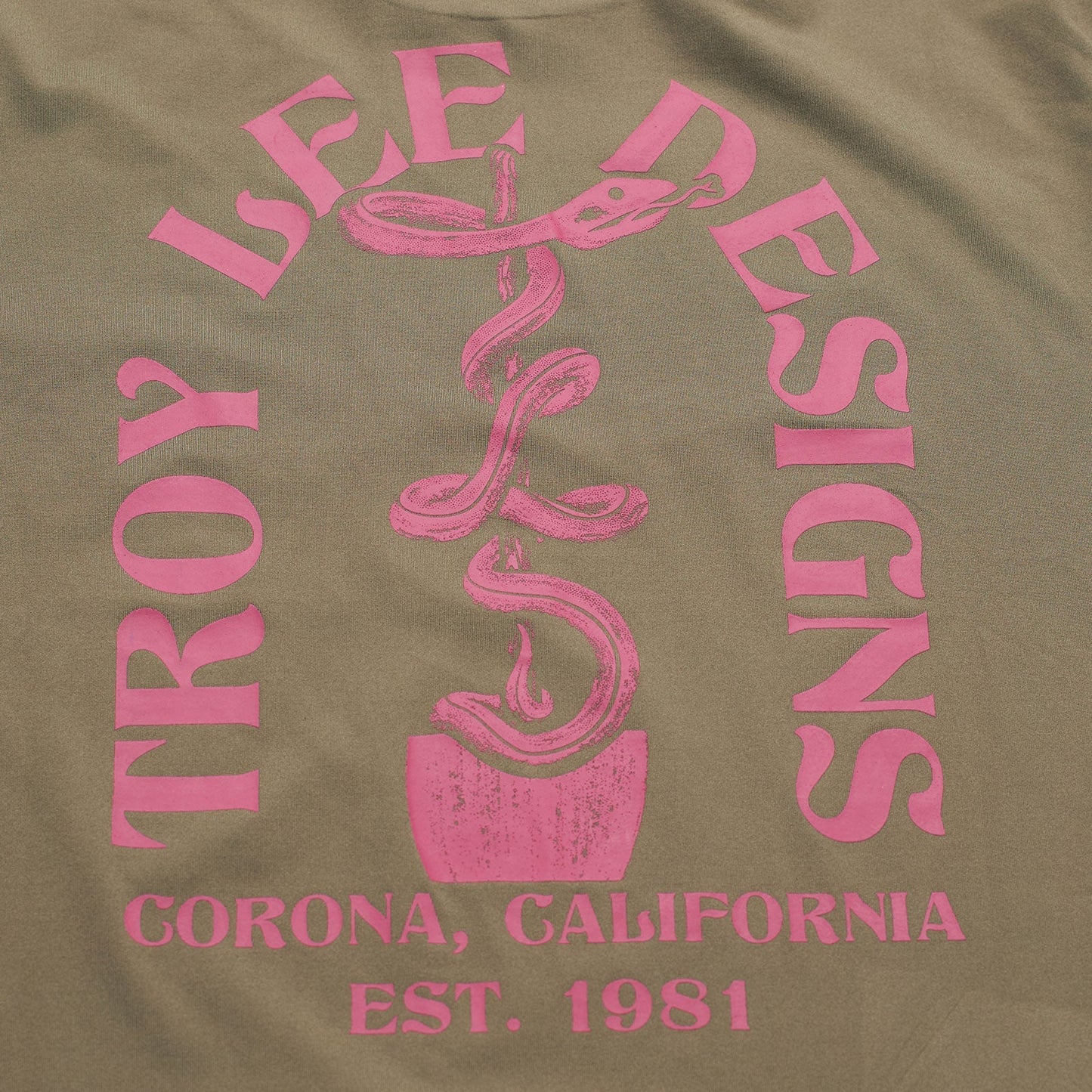 Troy Lee Ruckus Long Sleeve Ride Tee Fangs Olive
