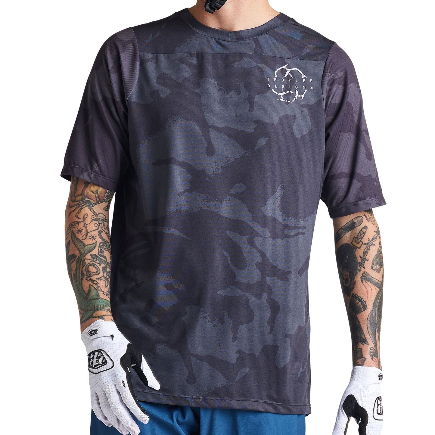 Troy Lee Skyline SS Jersey Shadow Camo Carbon