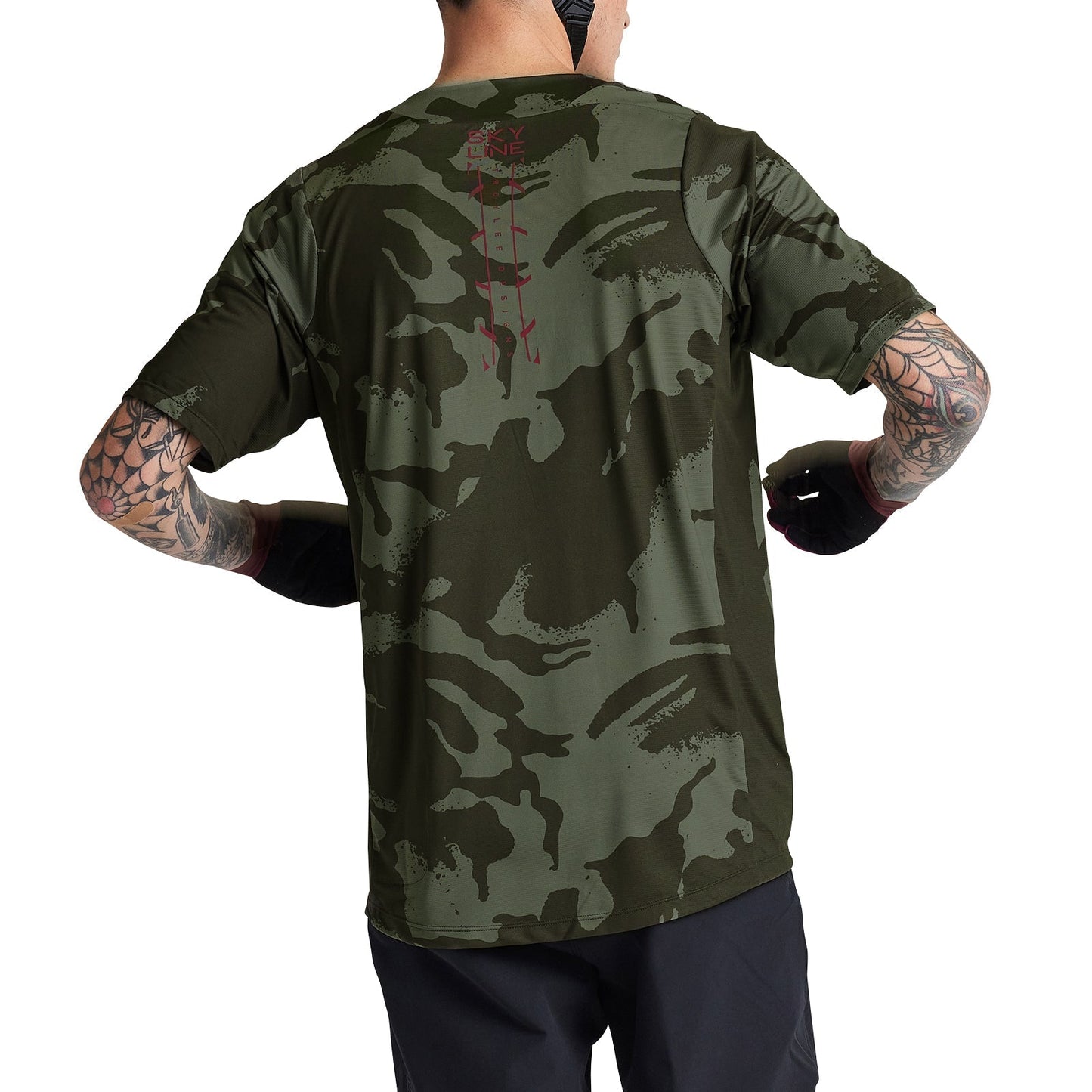 Troy Lee Skyline SS Jersey Shadow Camo Olive