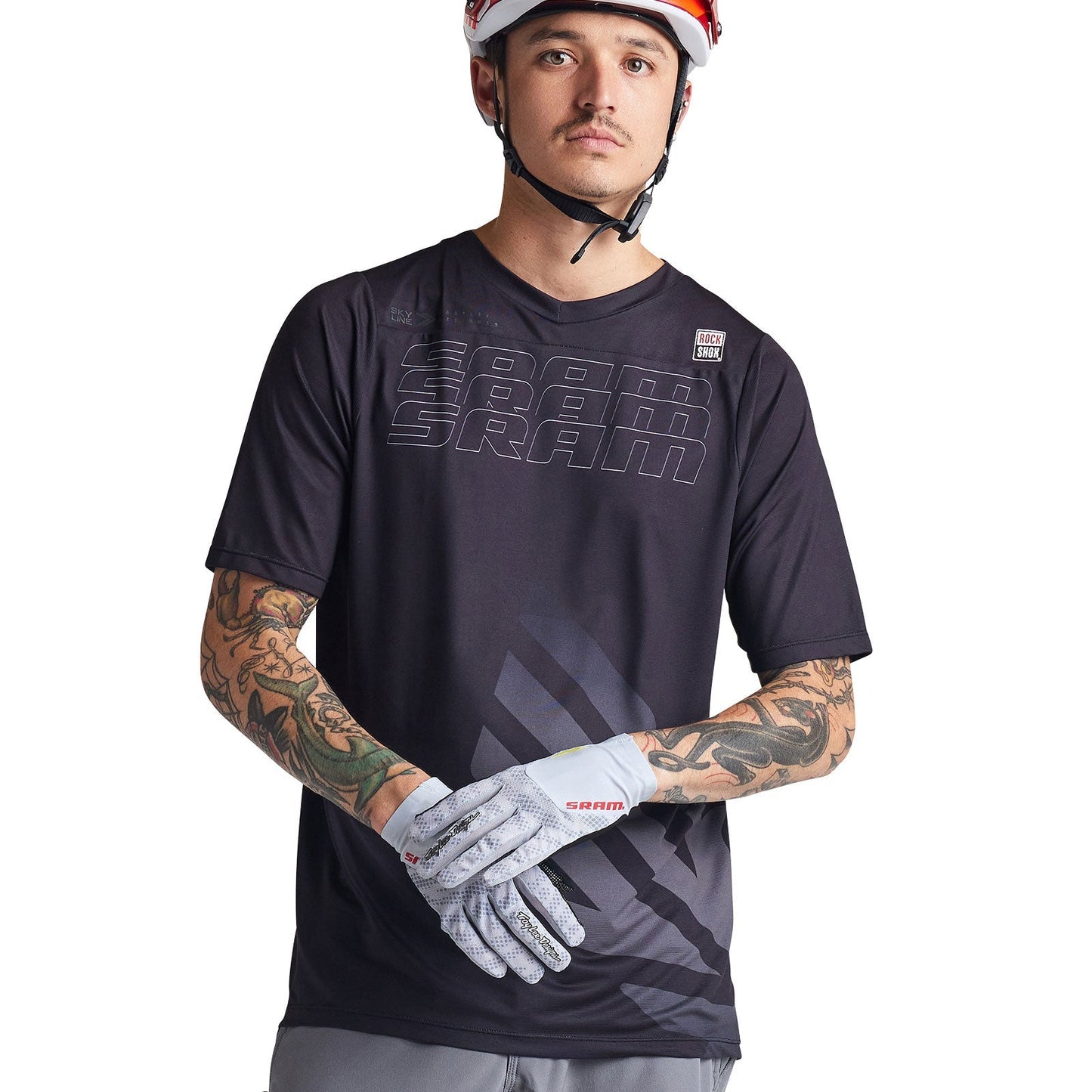 Troy Lee Skyline SS Jersey SRAM Eagle One Black
