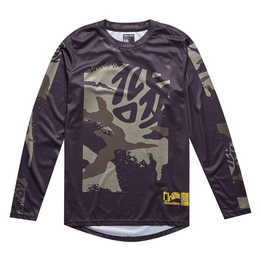 Troy Lee Youth Flowline LS Jersey Confined Black