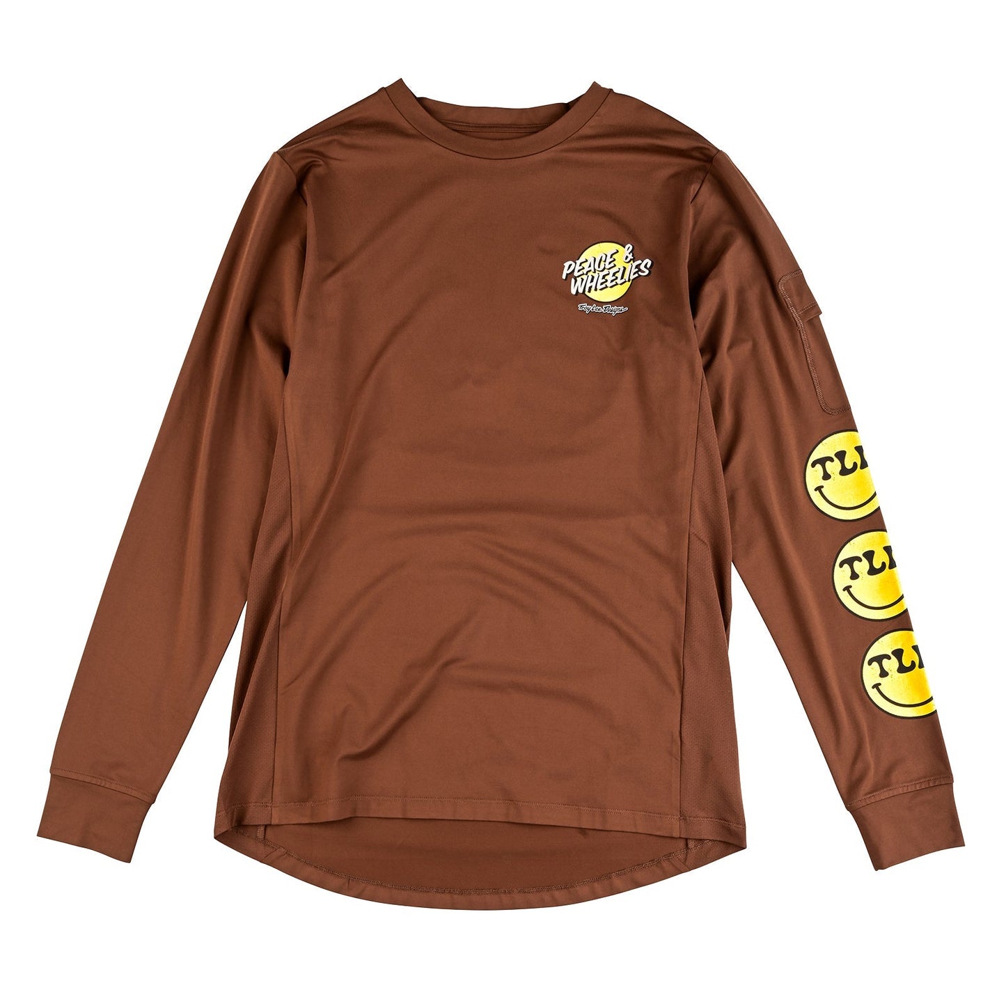 TLD Ruckus Long Sleeve Ride Tee Wheelies Chocolate
