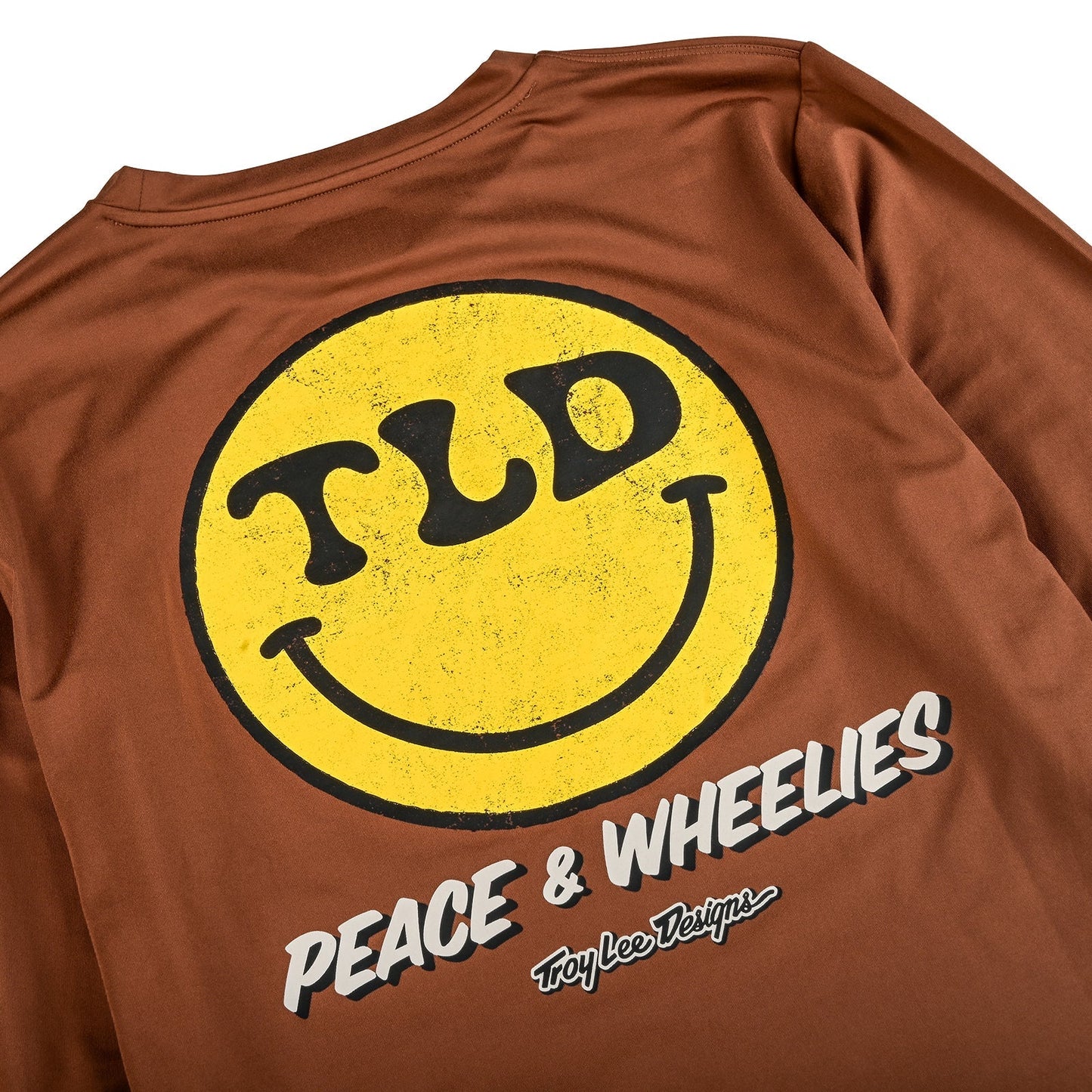 TLD Ruckus Long Sleeve Ride Tee Wheelies Chocolate