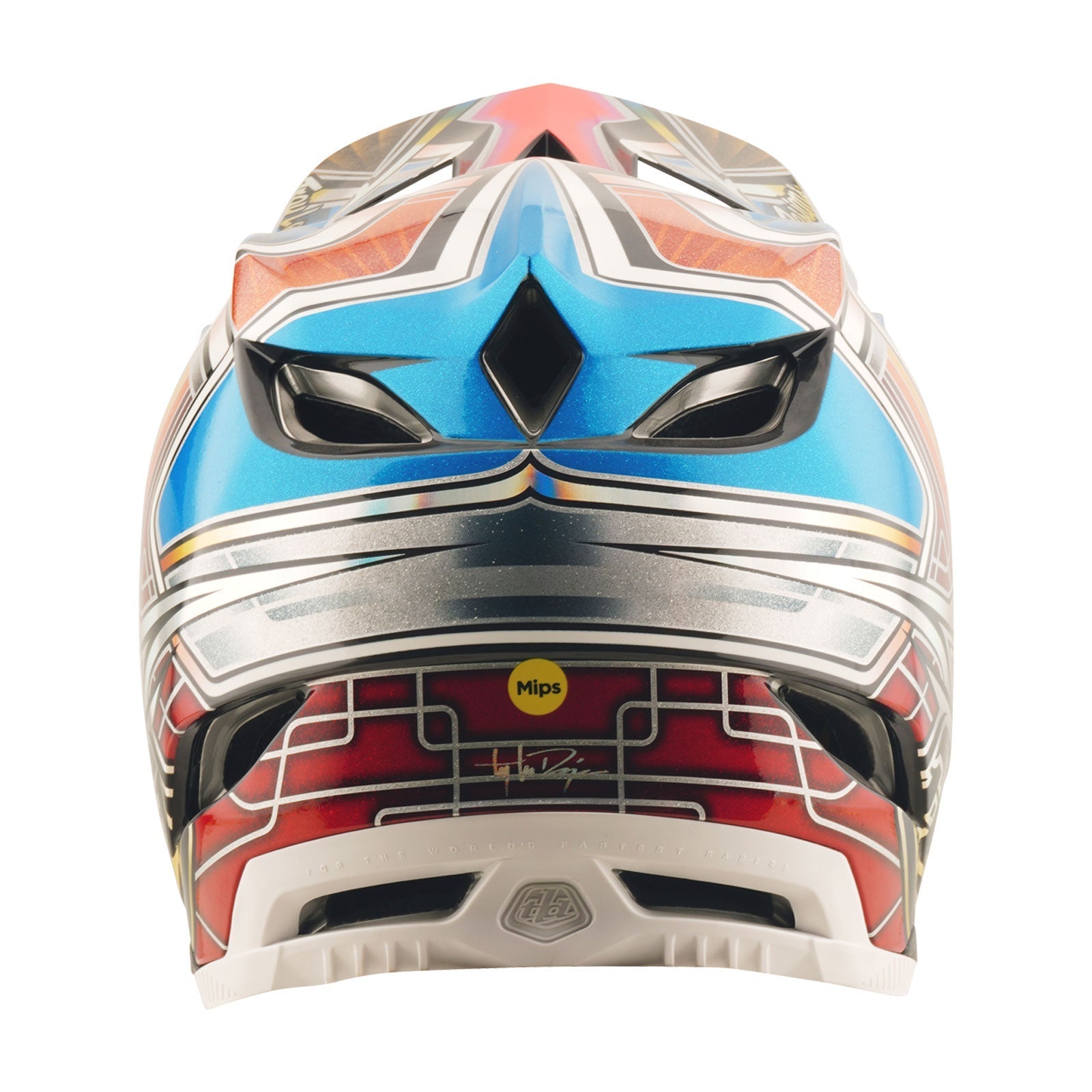 TLD D4 Carbon Helmet Lowrider Blue