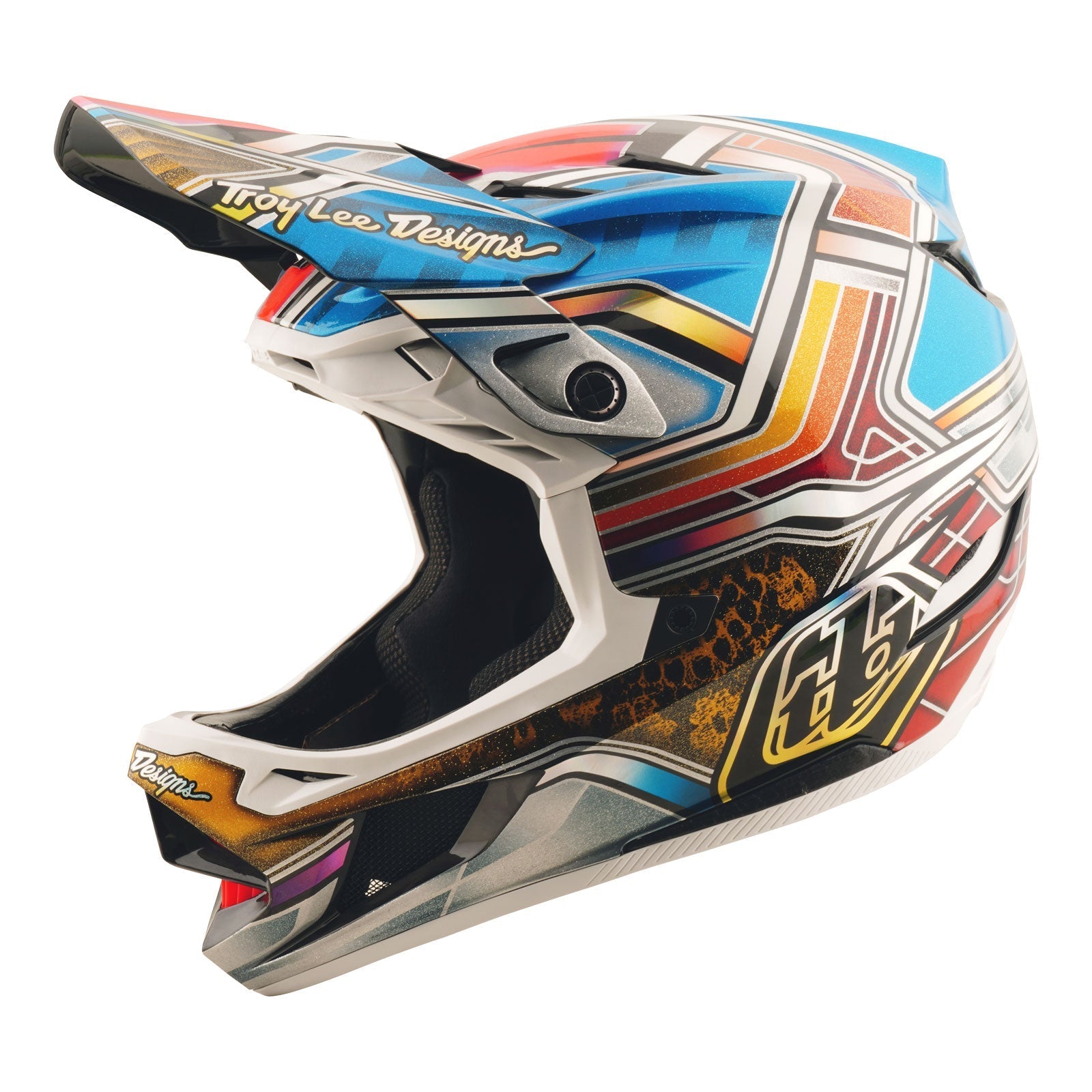 TLD D4 Carbon Helmet Lowrider Blue