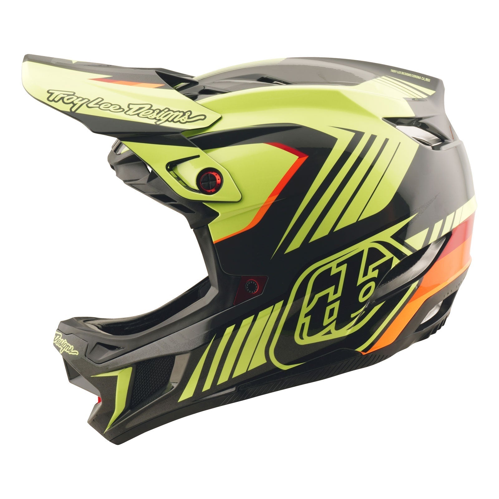 TLD D4 Polyacrylite Helmet Qualifer Black / Yellow