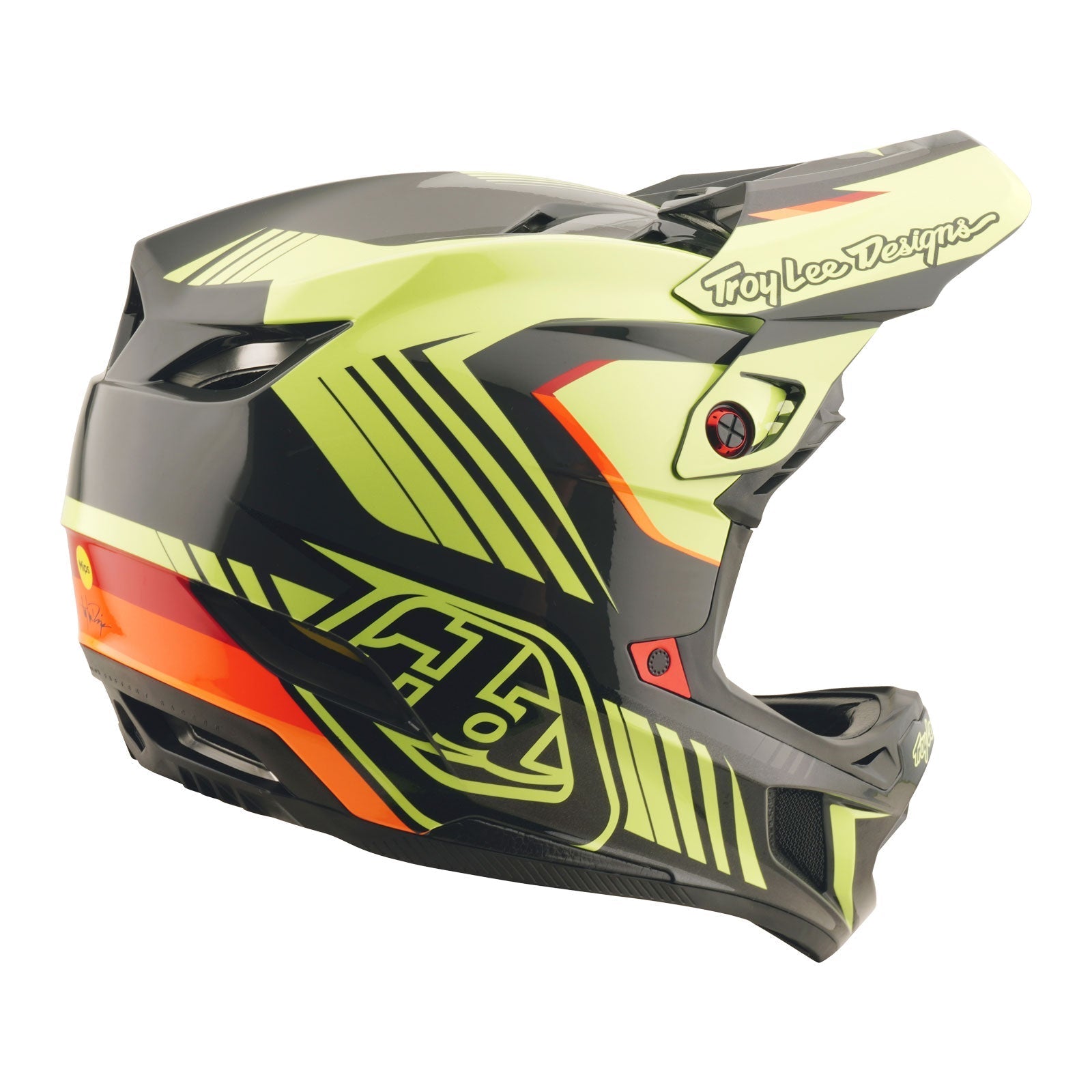 TLD D4 Polyacrylite Helmet Qualifer Black / Yellow