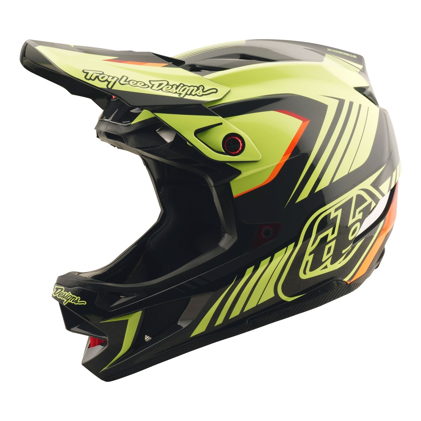 TLD D4 Polyacrylite Helmet Qualifer Black / Yellow