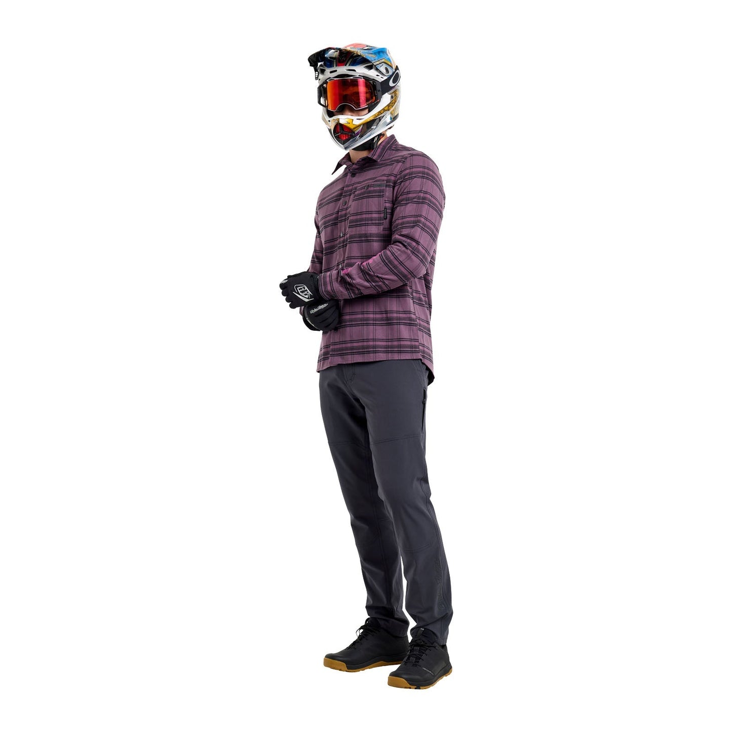 TLD Grind Flannel Yd Plaid Deep Purp