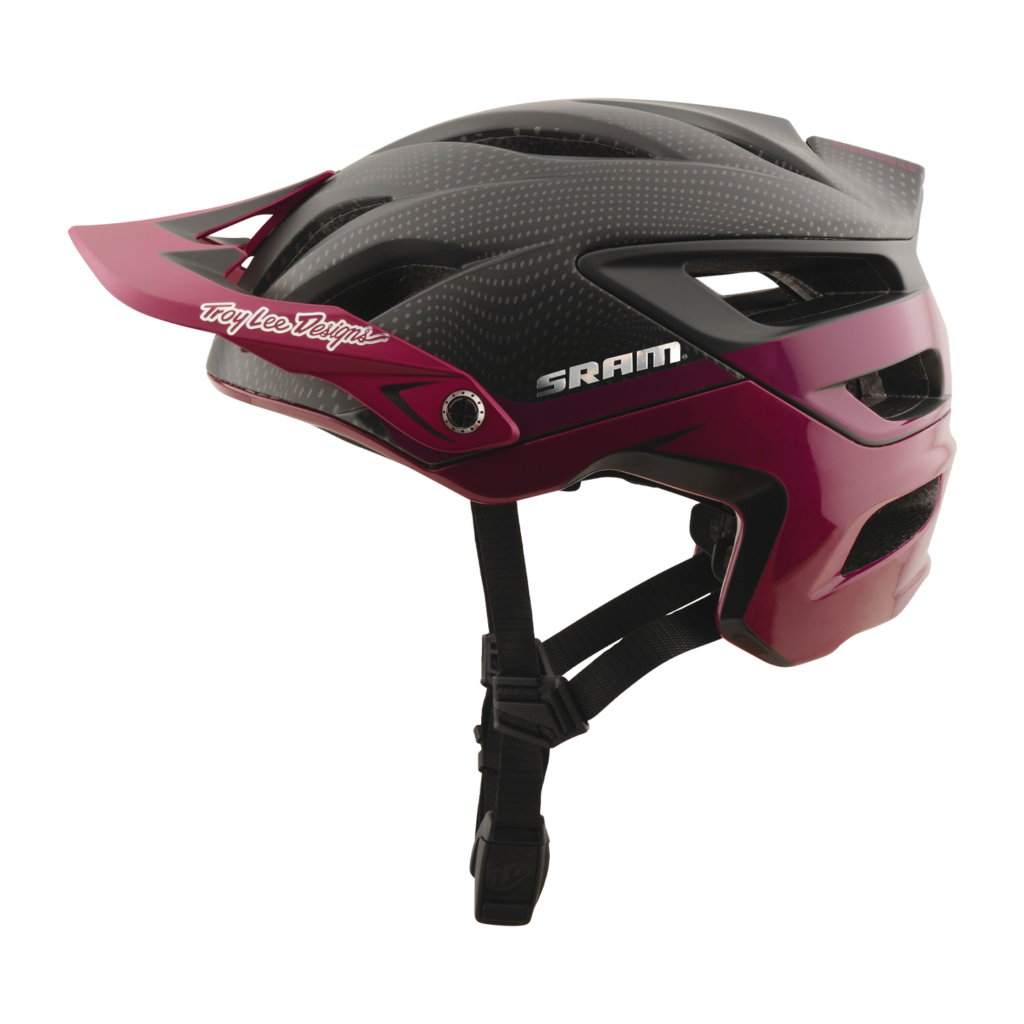 TLD A3 Helmet W/MIPS Troy Lee Designs X SRAM Radioscape Black / Berry