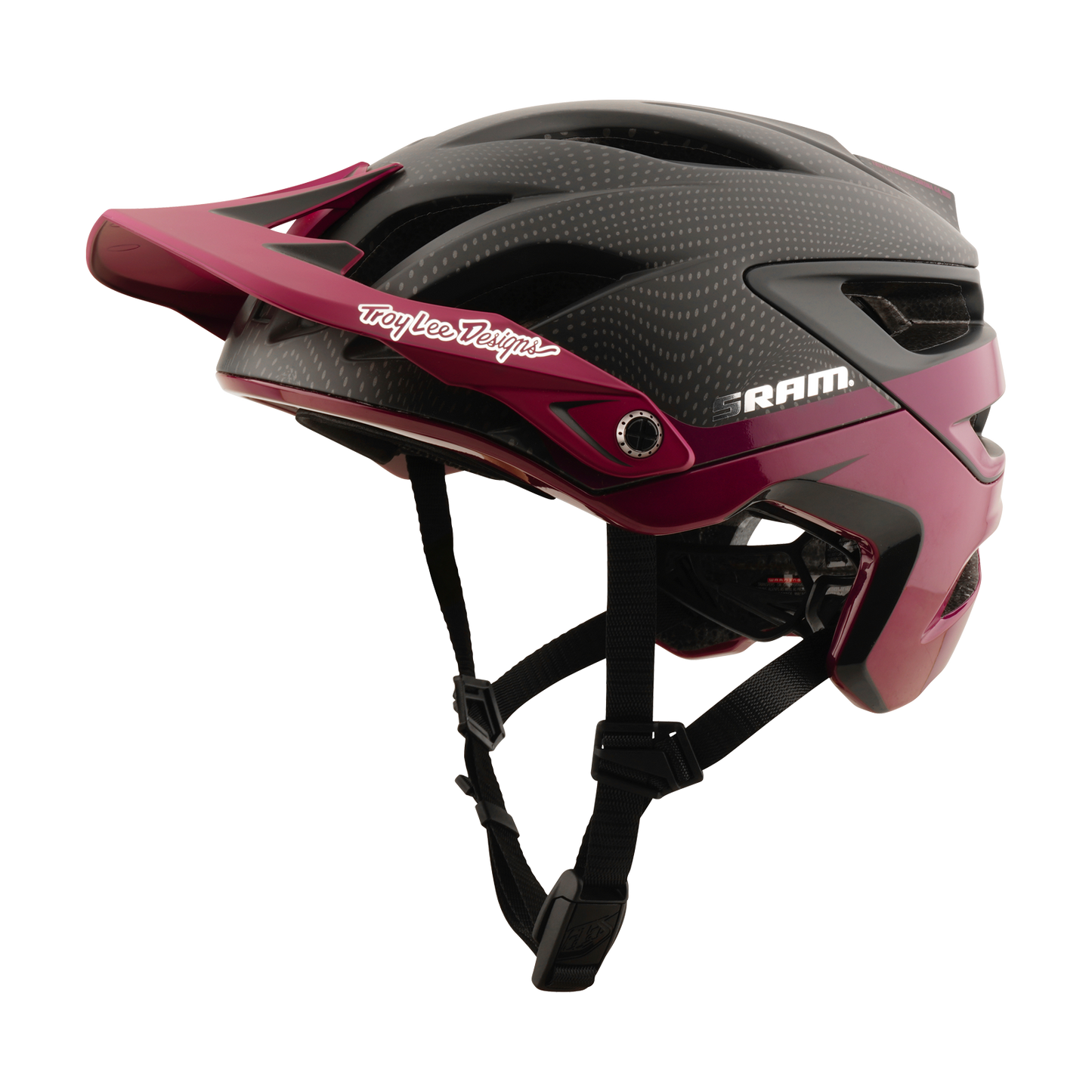 TLD A3 Helmet W/MIPS Troy Lee Designs X SRAM Radioscape Black / Berry