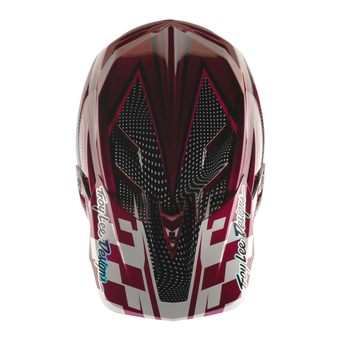Casque D4 Carbon avec MIPS Troy Lee Designs X SRAM Radioscape Noir/Berry