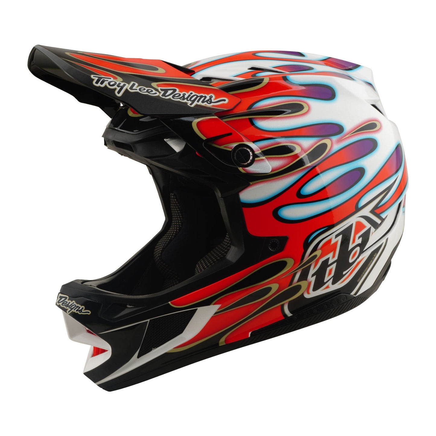 D4 Composite Helmet Overspray White / Red