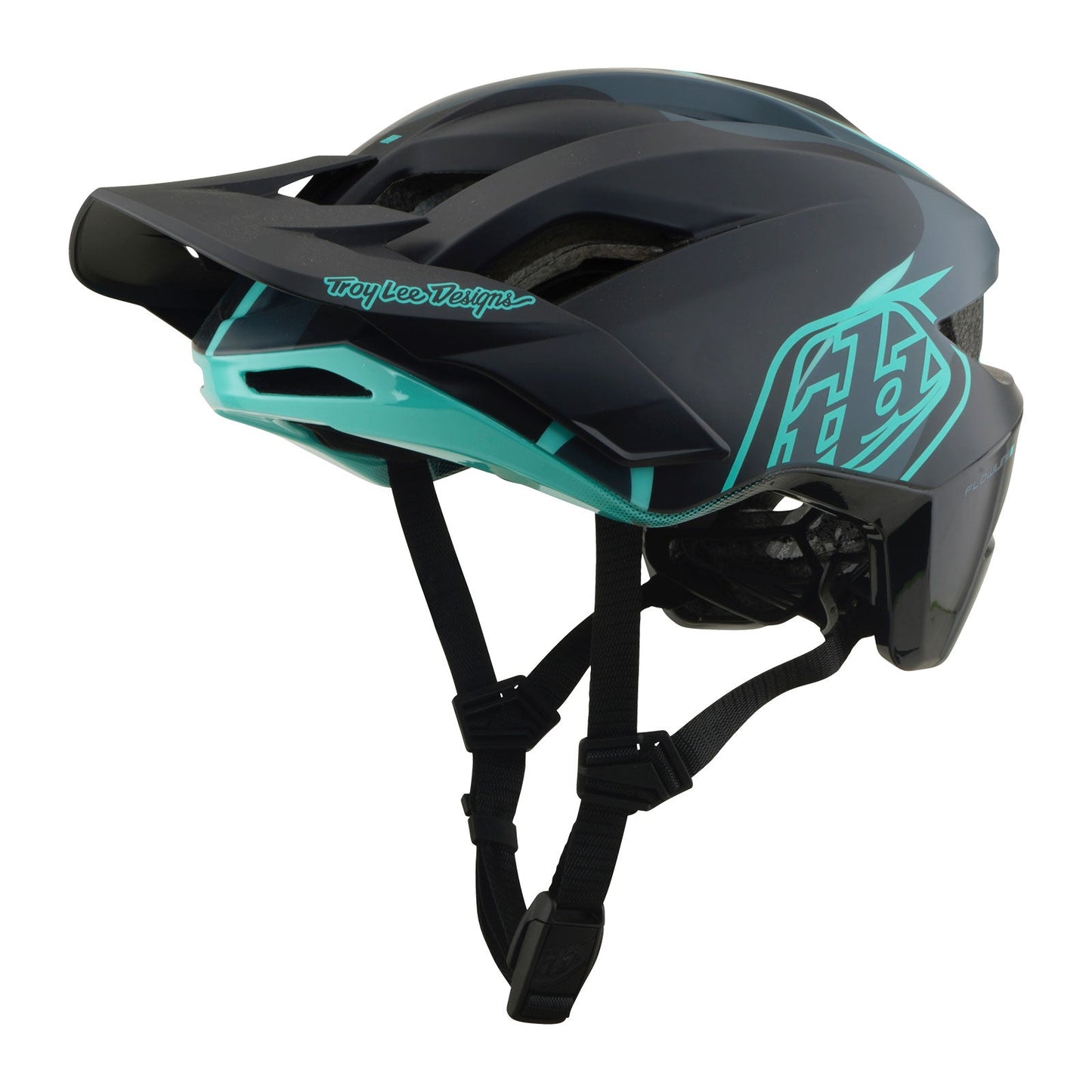 Flowline SE Helmet Badge Carbon / Real Teal