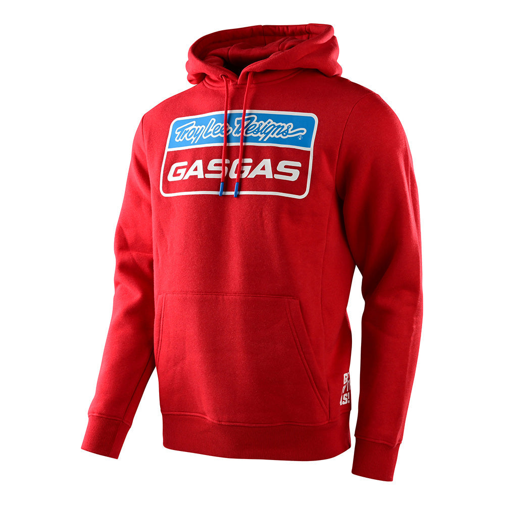 Pullover Hoodie TLD GasGas Team Stock Red Heather Troy Lee