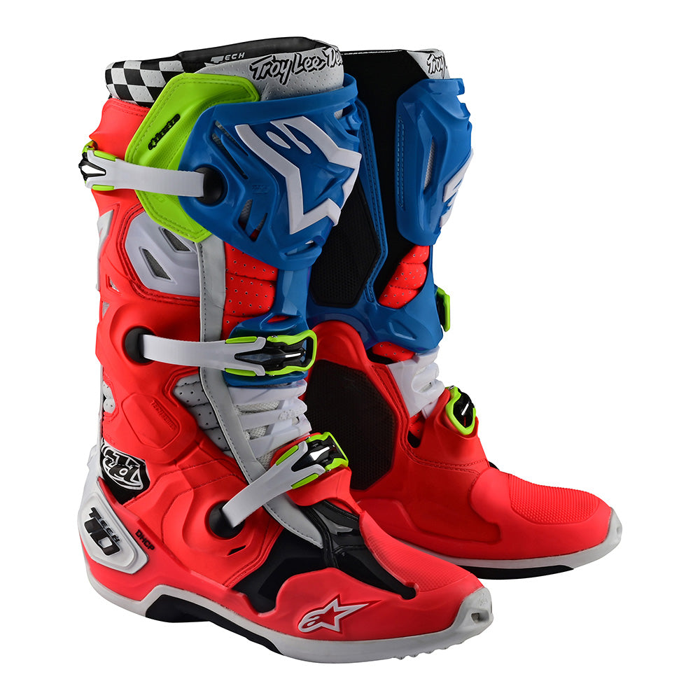 Alpinestars Tech 10 Supervented MX Boot Solid Rocket Red White