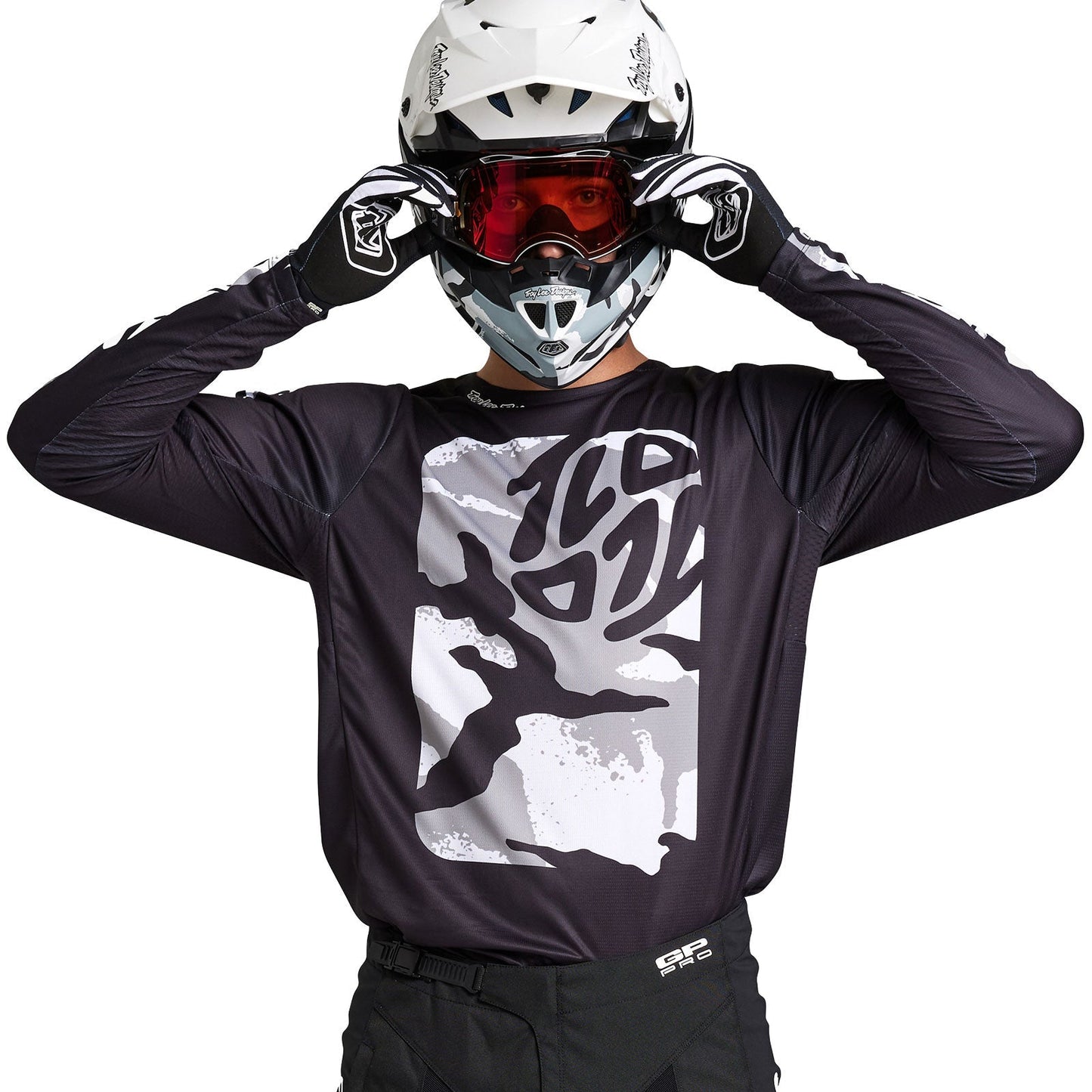 GP Pro Jersey Boxed in Schwarz/Weiß