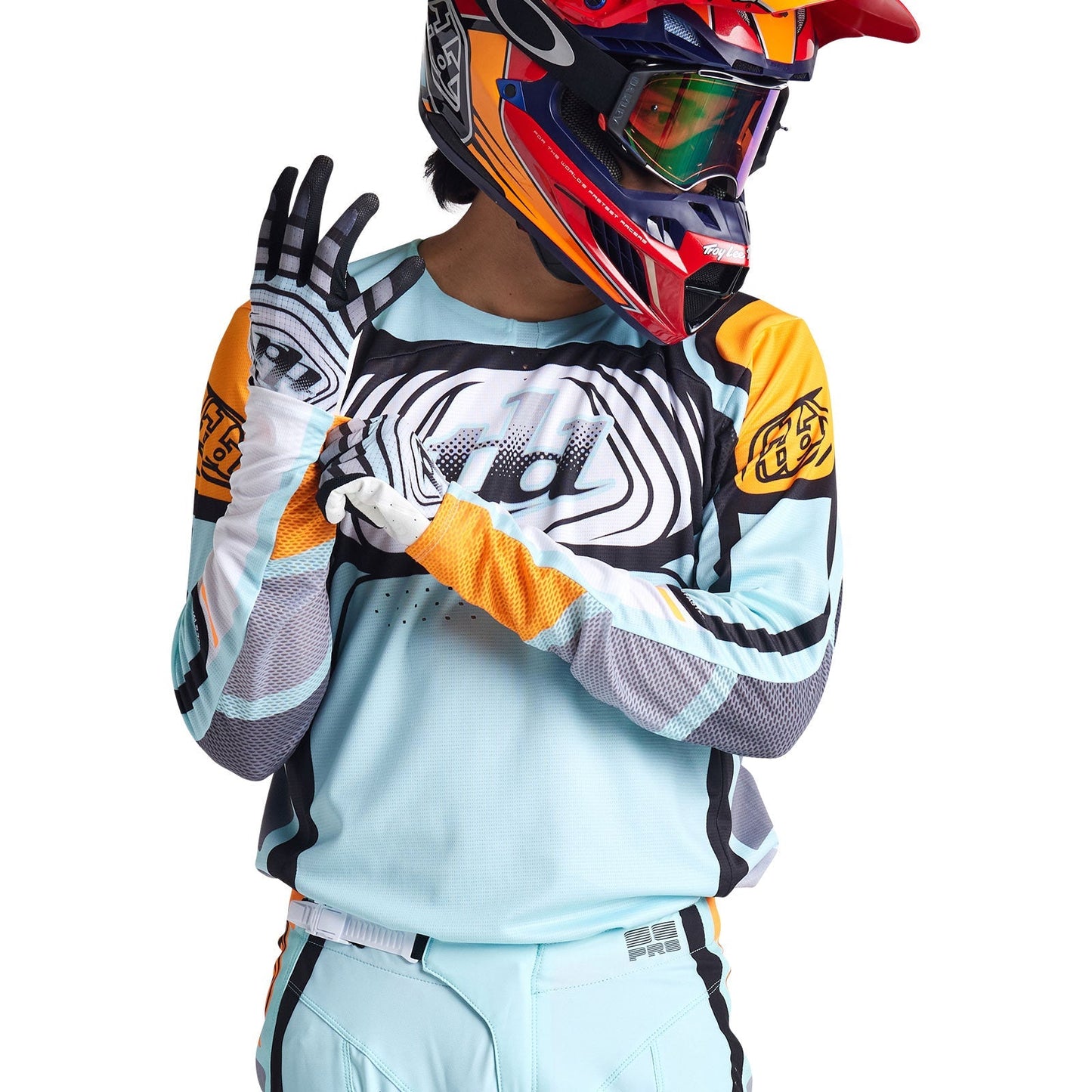 SE Pro Jersey Wavez gebleichtes Aqua