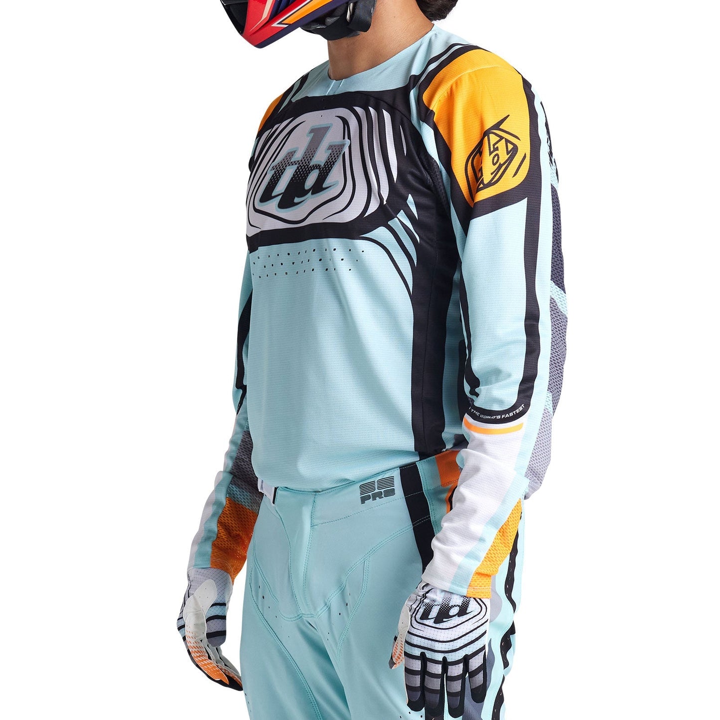 SE Pro Jersey Wavez gebleichtes Aqua