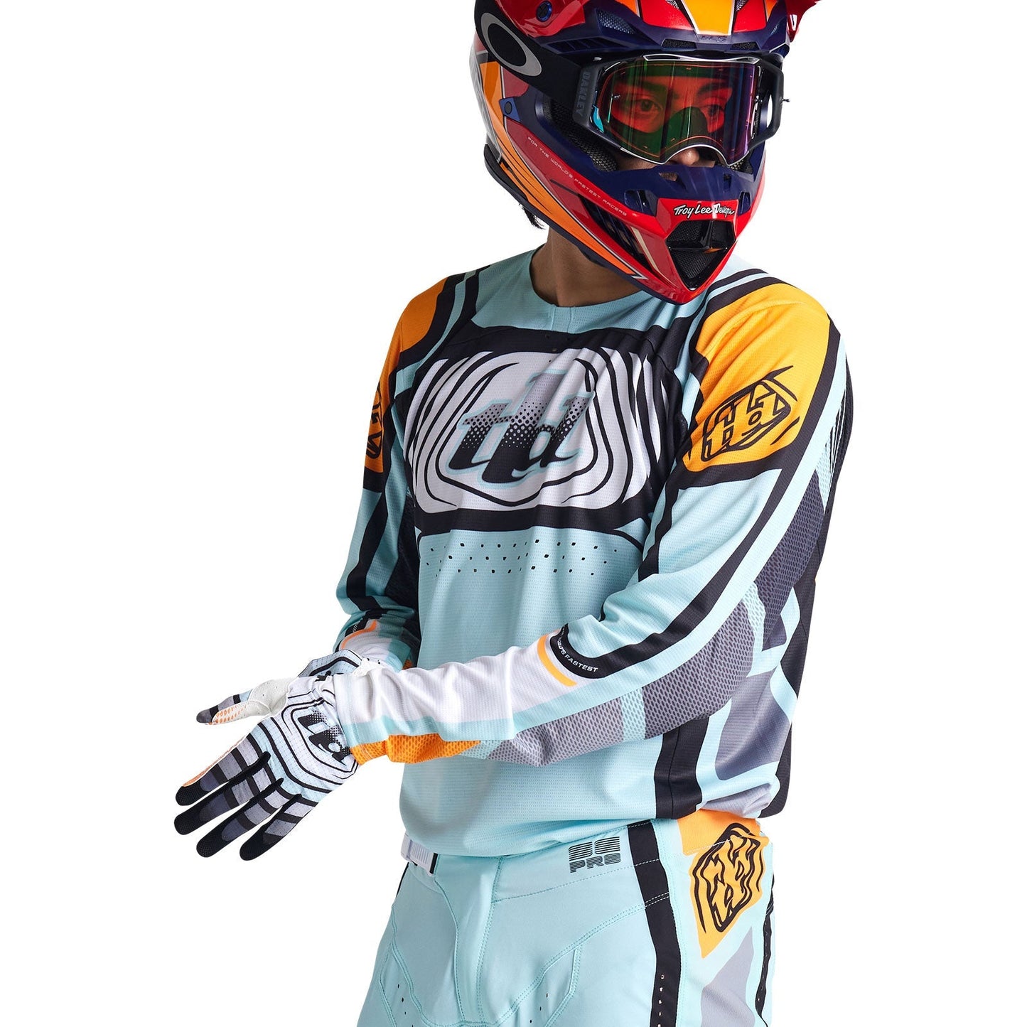 SE Pro Jersey Wavez gebleichtes Aqua