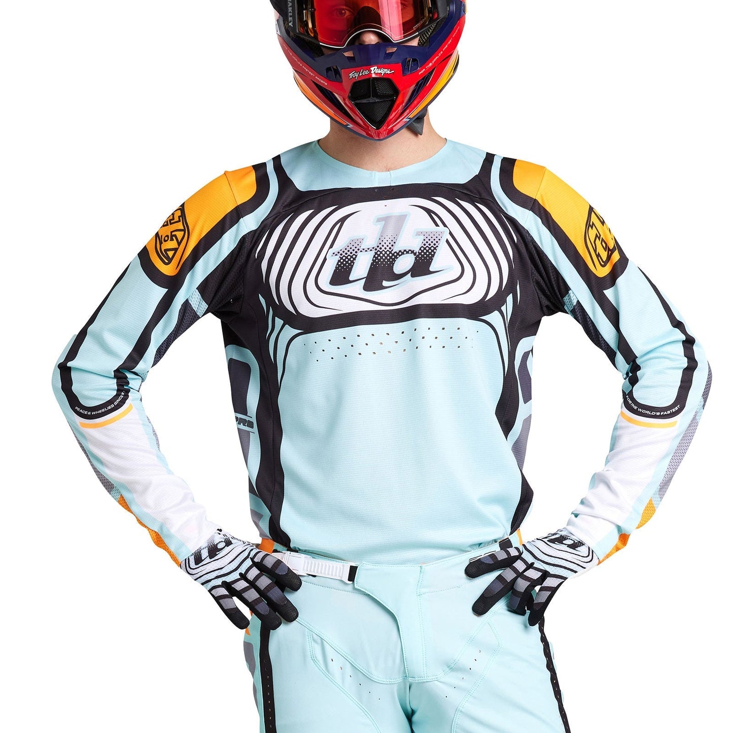 SE Pro Jersey Wavez gebleichtes Aqua