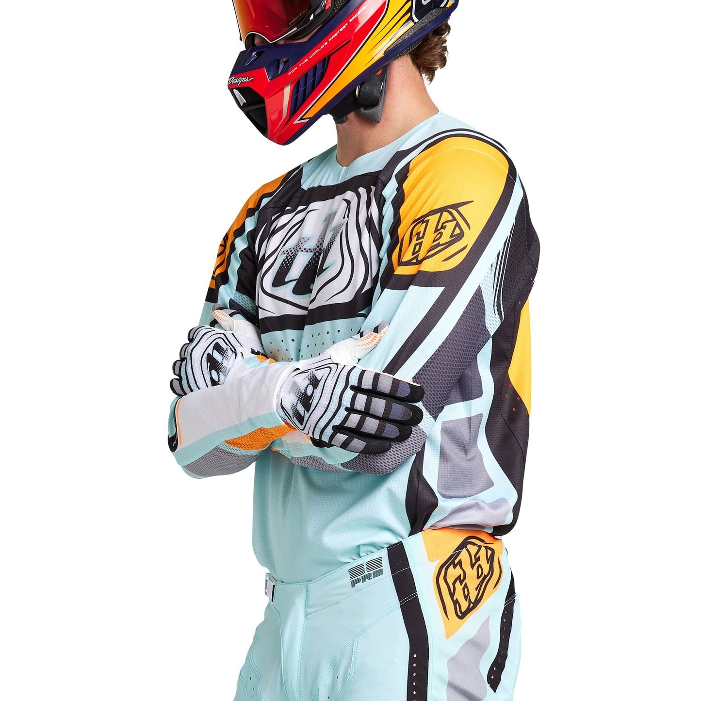 SE Pro Jersey Wavez gebleichtes Aqua