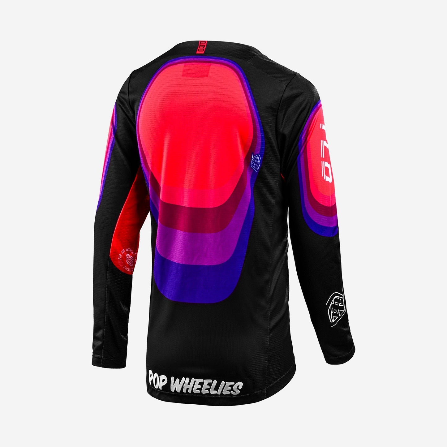 Kinder GP Pro Jersey Reverb Schwarz/Glo Rot