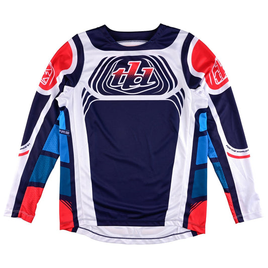 Kinder GP Pro Jersey Wavez Navy/Rot
