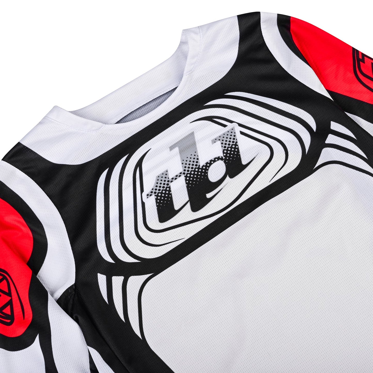 Kinder GP Pro Jersey Wavez Off-White/Rot