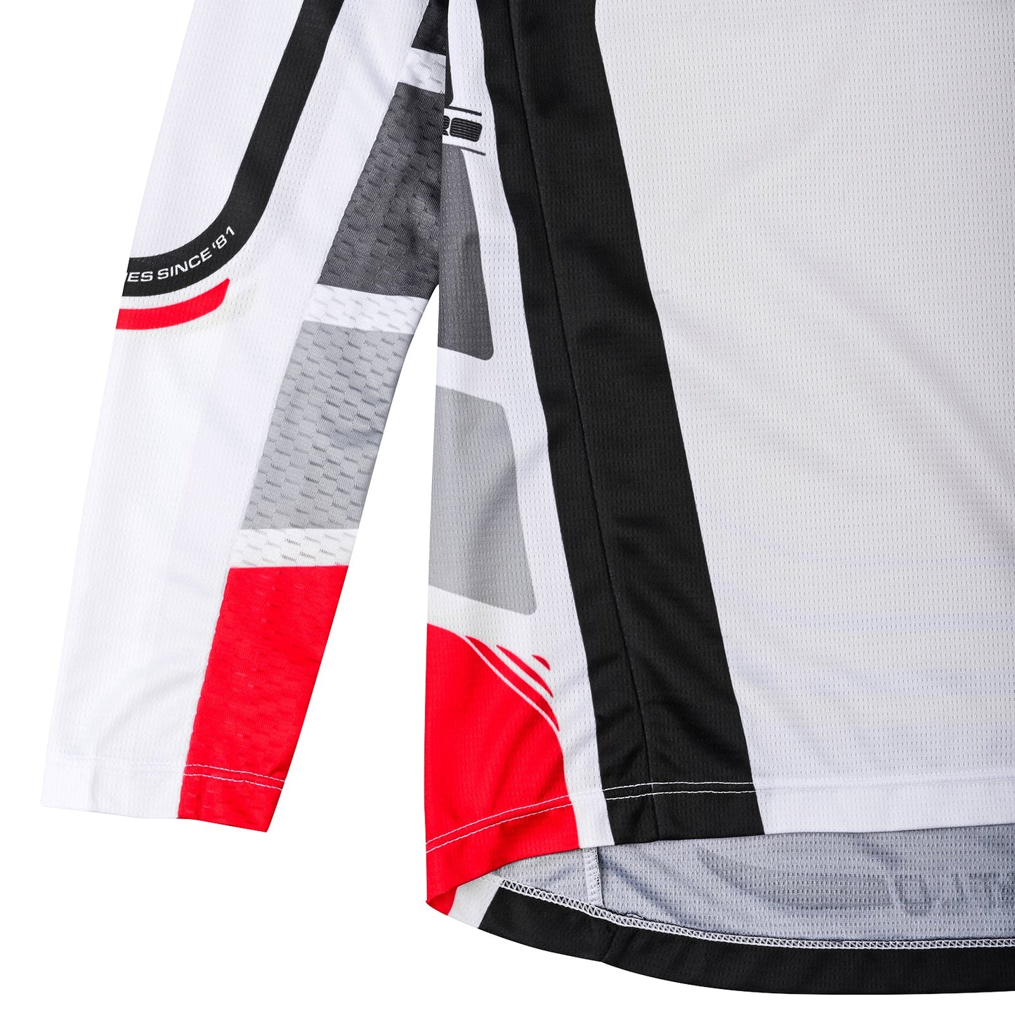 Kinder GP Pro Jersey Wavez Off-White/Rot