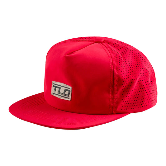 TLD Unstructured Snapback Speed Patch Poppy Red